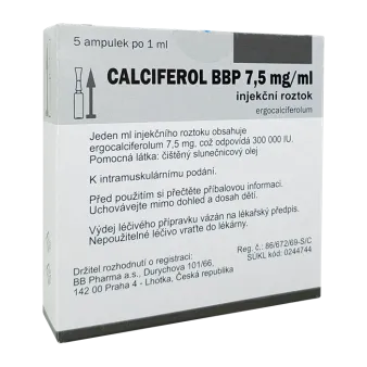 Витамин Д (Кальциферол Биотика форте) в амп. 7,5мг 1мл №5